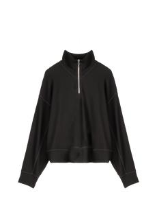 Zip up struc sweater via Vanilia