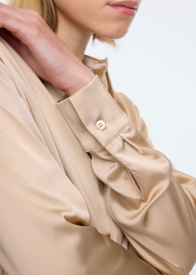 Champagne satin blouse from Vanilia