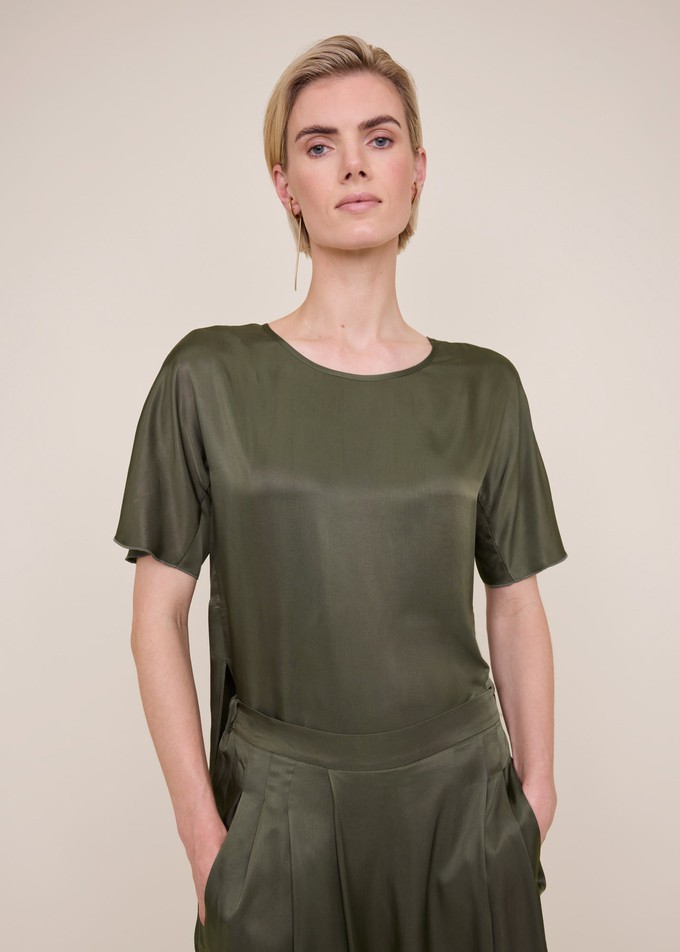 Folded satin top from Vanilia