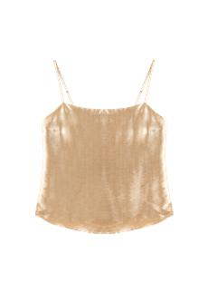 Top Strap metallic top via Vanilia