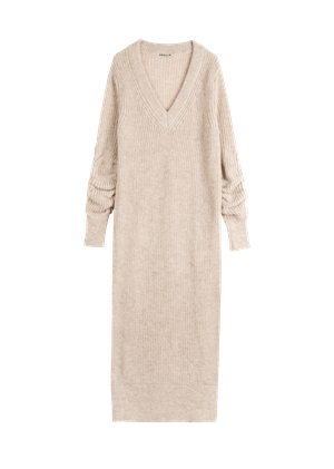 V-neck wool maxi dress from Vanilia