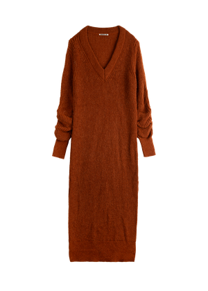 V-neck wool maxi dress from Vanilia