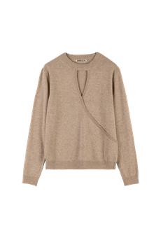 Cut-out wrap sweater via Vanilia