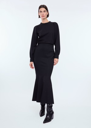 Rok Punto midi ruched from Vanilia