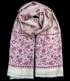 Nakshi Kantha sjaal Oud Roze via Via India