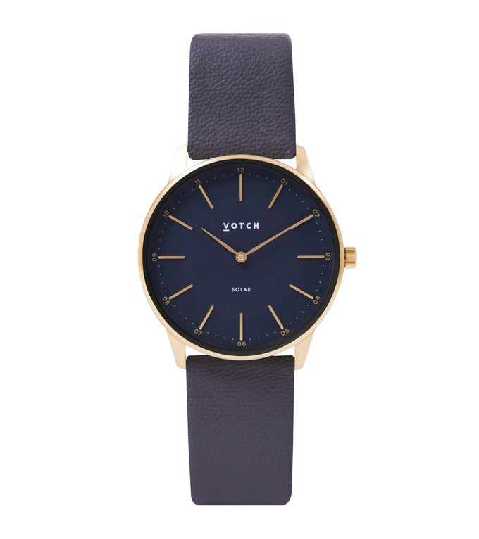 Gold & Black with Steel Grey Watch | Solar Classic from Votch