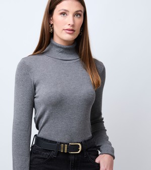 Olive Vegan Bio-Based Bamboo Classic belt in black from Votch