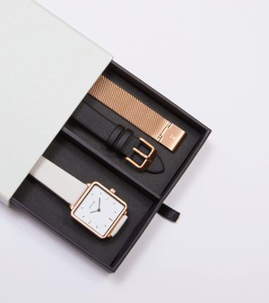 Rose Gold & Light Grey Watch | Kindred Gift Set from Votch