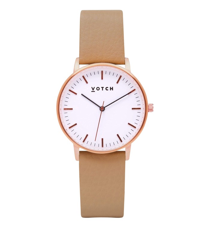 Rose Gold & Tan Watch | Moment from Votch