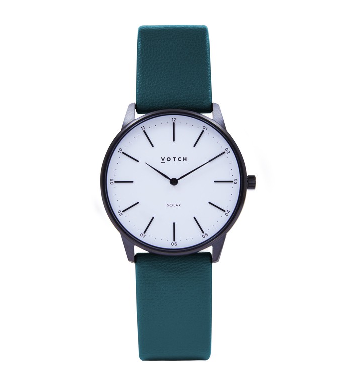 Black & Forest Green Watch | Solar Classic from Votch