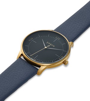 Gold & Navy with Black Watch | Aalto from Votch