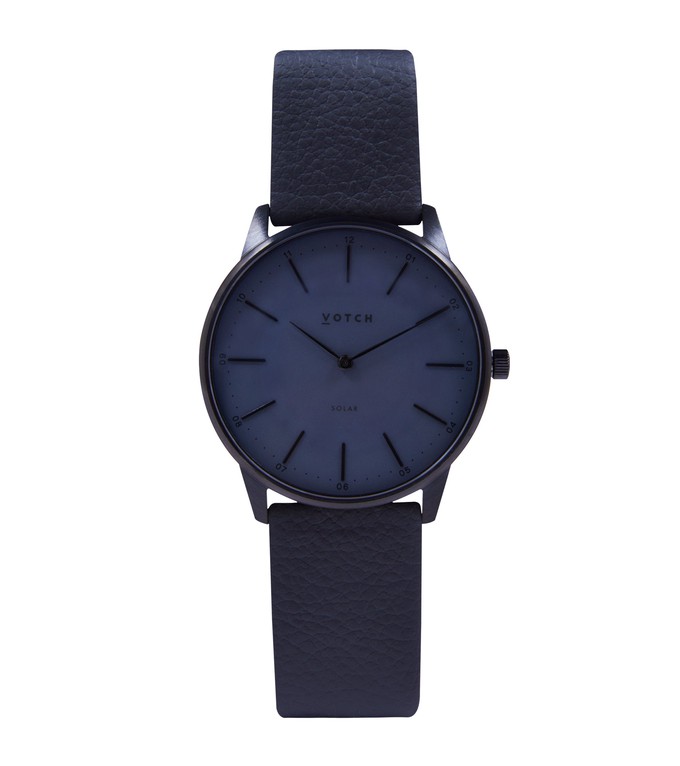 Black & Gun Metal with Black Watch | Solar Classic from Votch