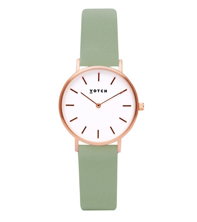 Rose Gold & Sage Watch | Petite from Votch