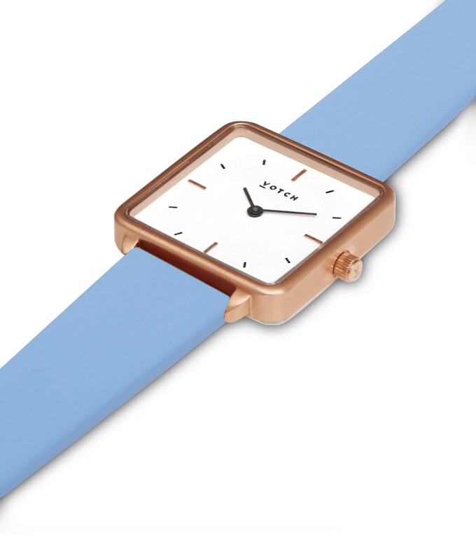 Rose Gold & Sky Blue Watch | Kindred from Votch