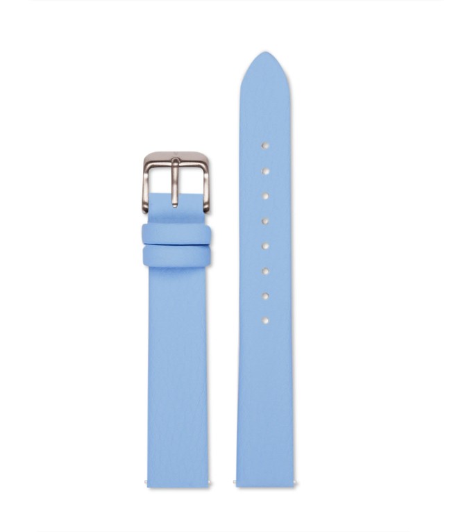 Sky blue with brushed silver buckle | 16mm from Votch