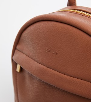 Laurie Vegan Bio-Based Bamboo Leather Backpack in Brown from Votch