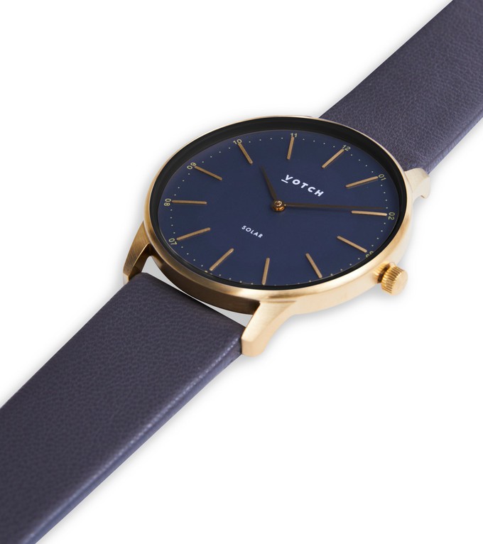 Gold & Black with Steel Grey Watch | Solar Classic from Votch