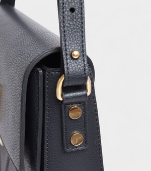 Margot Vegan Bio-Based Bamboo Leather Crossbody in Black from Votch