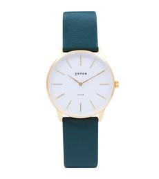 Gold & Forest Green Watch | Solar Classic via Votch