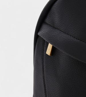 Laurie Vegan Bio-Based Bamboo Leather Backpack in Black from Votch