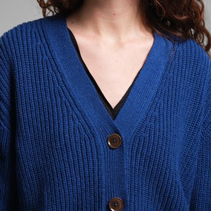 Vest Kanan Royal Blue Gerecyclede Wol from WANDERWOOD