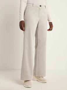 Broek Marlene Corduroy Light Grey via WANDERWOOD