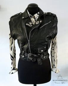 Pre-Loved Leather Biker Gilet via WANDERWOOD