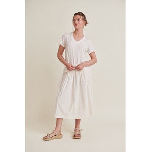 T-Shirt Joline V-neck Off White from WANDERWOOD