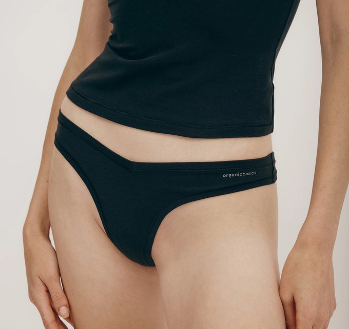 Flex Thong Black from WANDERWOOD