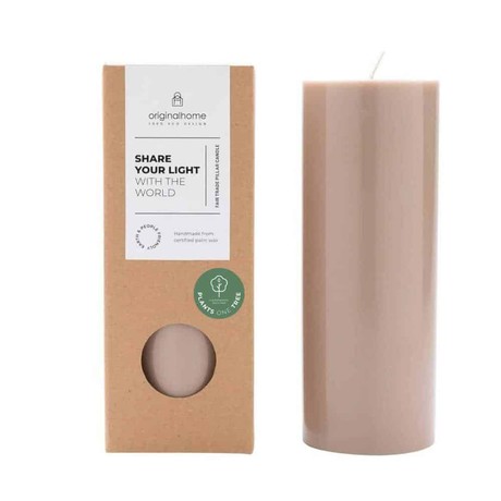 Vegan Stolp Eco Kaars L from WANDERWOOD