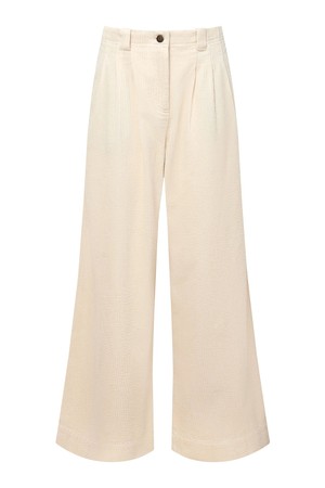 Broek Lola Corduroy Winter White from WANDERWOOD