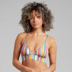 Bikini Top Alva Club Stripe Multi Color via WANDERWOOD