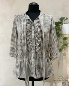 Pre-Loved Blouse BB Check Taupe via WANDERWOOD