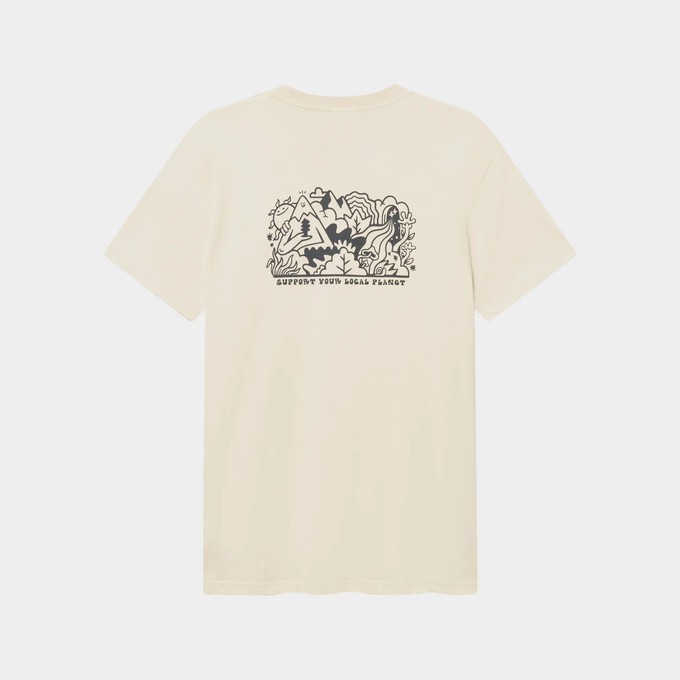 T-shirt Stockholm Rising Logo Oat from WANDERWOOD