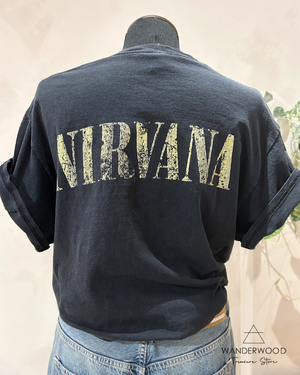 Vintage Nirvana Rock T-shirt Black from WANDERWOOD