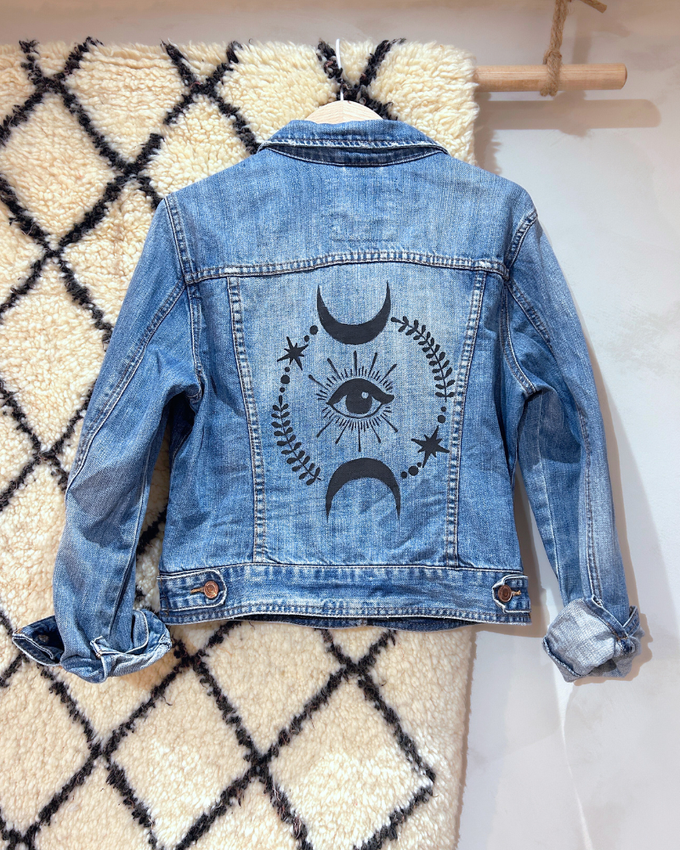 Vintage Denim Jacket Handpainted from WANDERWOOD