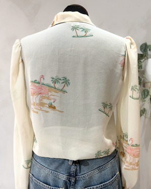 Vintage Blouse Flamingo from WANDERWOOD