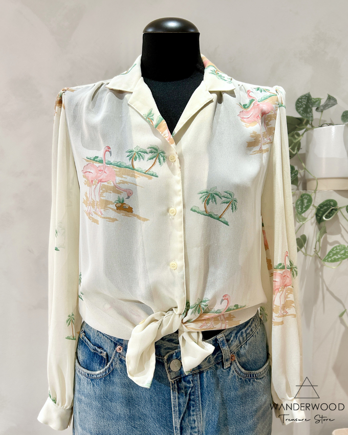 Vintage Blouse Flamingo from WANDERWOOD