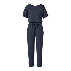 Jumpsuit met boothals van bio-katoen, nachtblauw via Waschbär