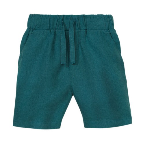 Linnen shorts, jade from Waschbär