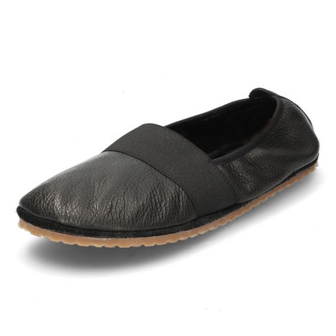 Barefoot ballerina van bio-leer, onyx from Waschbär