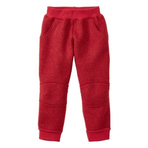 Walkstof broek van bio-scheerwol, rood from Waschbär