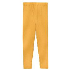 Gebreide legging van bio-scheerwol, geel via Waschbär