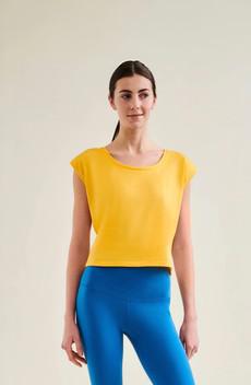 Cropped Dance Vest - Sunshine via Wellicious