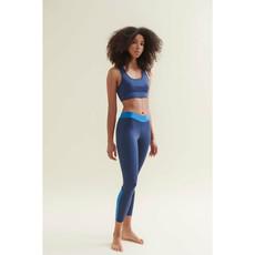 New 7/8 Dynamic Gym Leggings - Deep Night Blue/Shoreline Blue via Wellicious