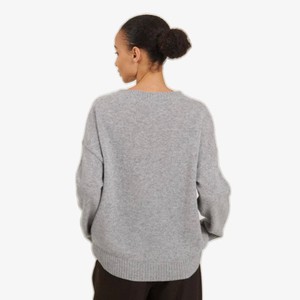 Gebreide Sweater Lisa | Basic Apparel | Grijs from WhatTheF