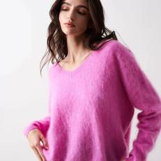 Brushed Cashmere Sweater Soeli | Absolut Cashmere | Roze via WhatTheF