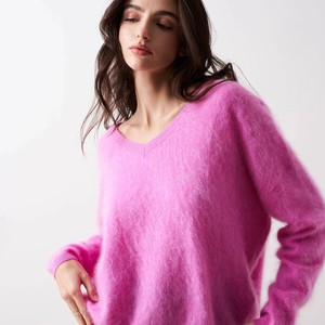 Brushed Cashmere Sweater Soeli | Absolut Cashmere | Roze from WhatTheF