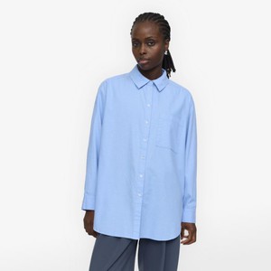 Oversized Blouse Gabi | Soft Rebels | Blauw from WhatTheF