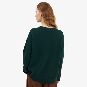 Gebreide Sweater Lisa | Basic Apparel | Groen from WhatTheF